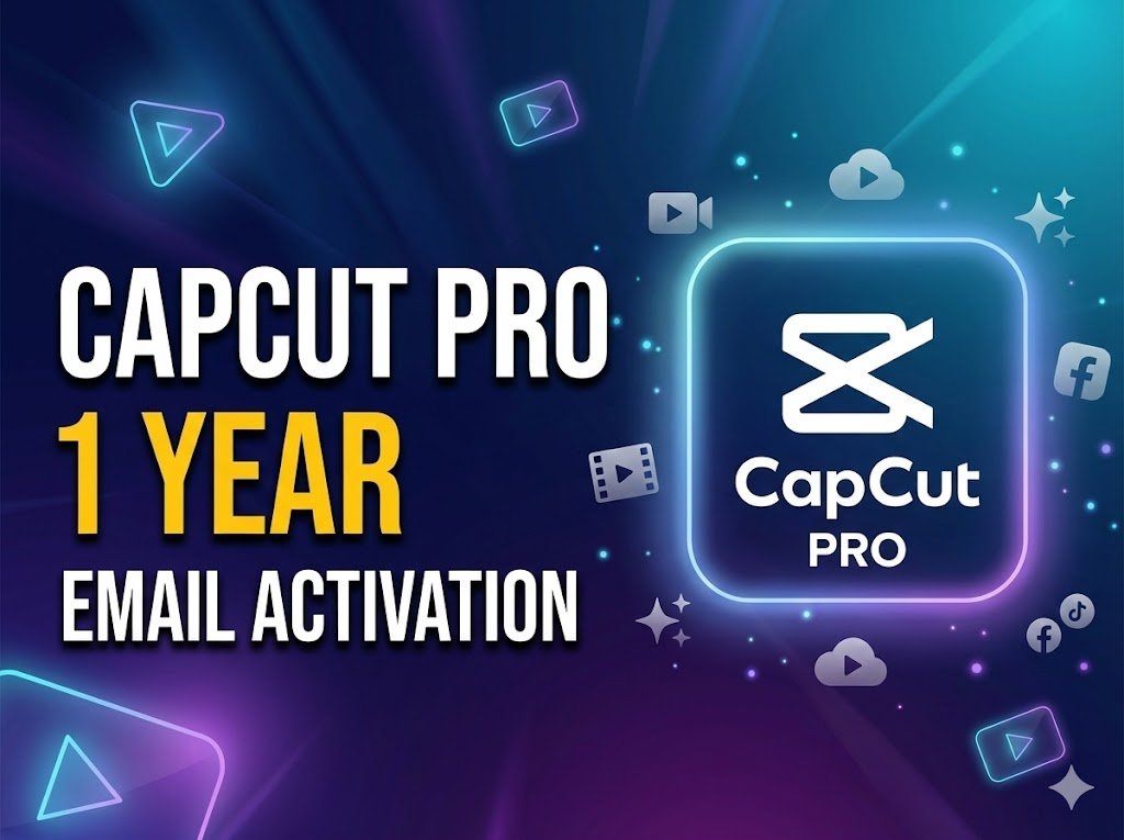 CapCut Pro – 1 Year Official Subscription (Email Activation)
